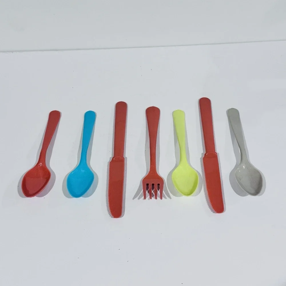 Vintage‎ MCM Gothamware Colorful Plasticware Utensils Mixed Lot of 7 Pieces
